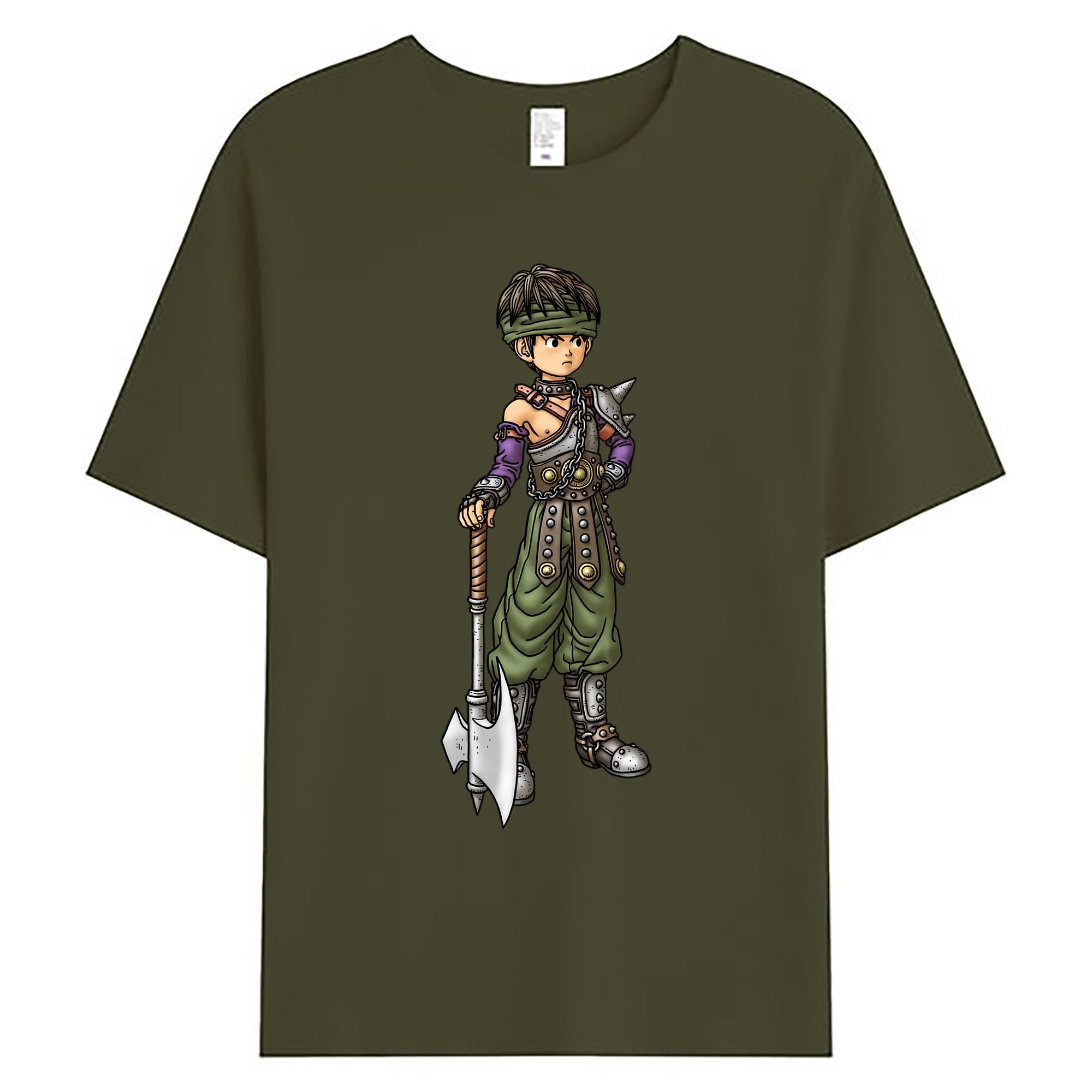（画像用） ドラゴンクエスト Doragon Kuesuto Dragon Quest 綿100％ メンズ半袖Tシャツ｜肌触りやわらか＆通気性